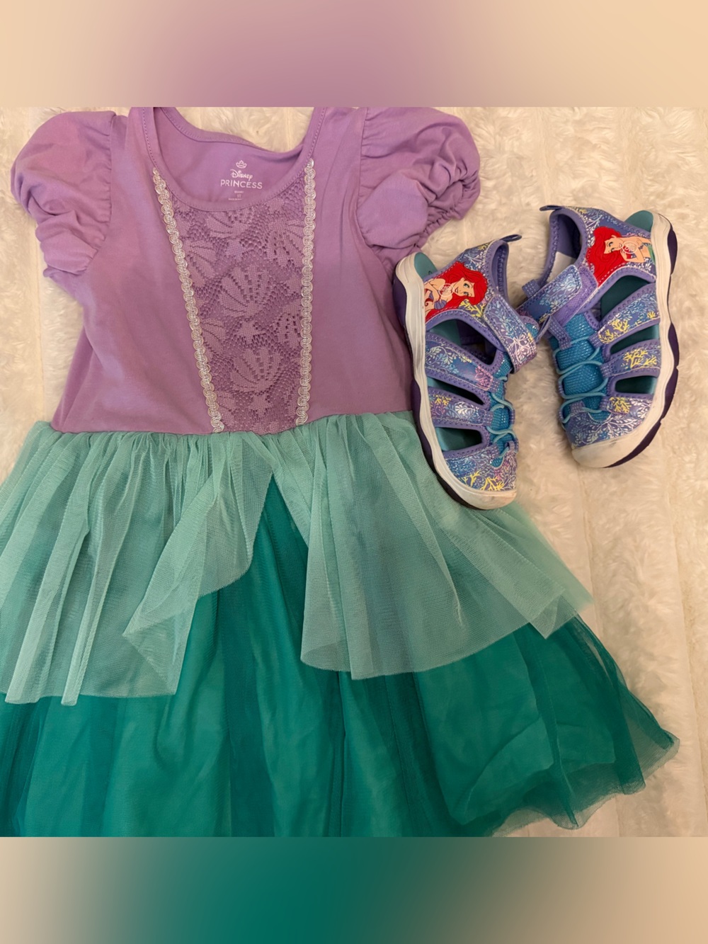 Ariel dress and matching shoes